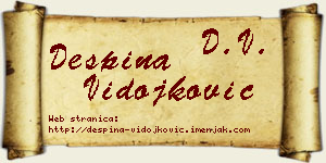 Despina Vidojković vizit kartica